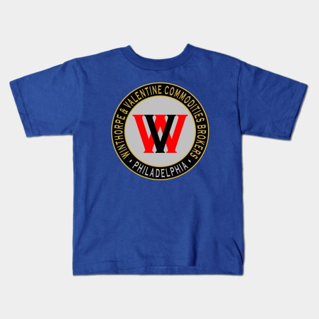 Winthorpe & Valentine Commodities Brokers Kids T-Shirt by Lyvershop